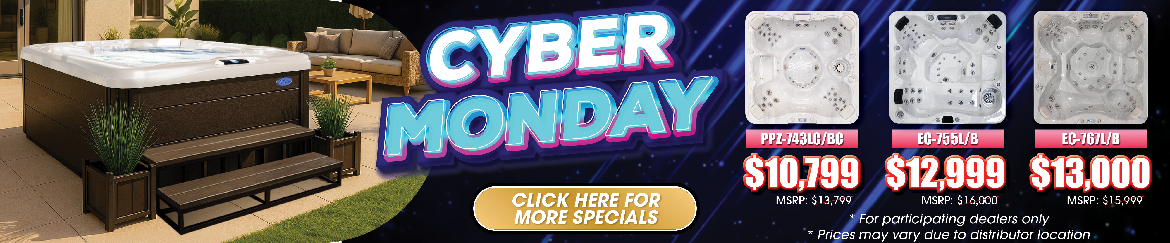 Calspas hot tub being used in a family setting - Elizabeth