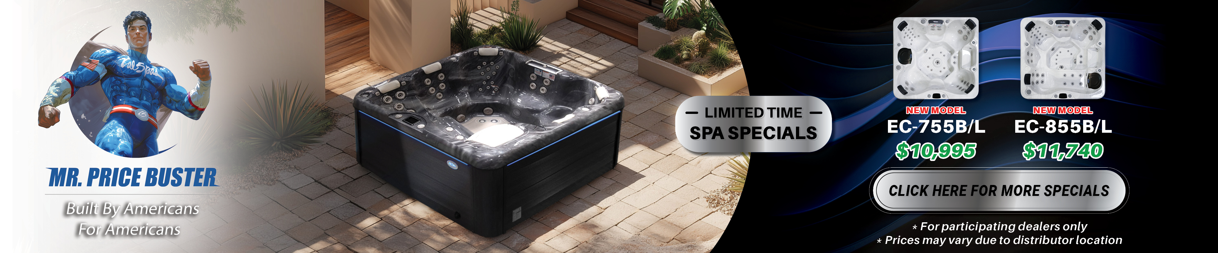 Calspas hot tub being used in a family setting - Elizabeth